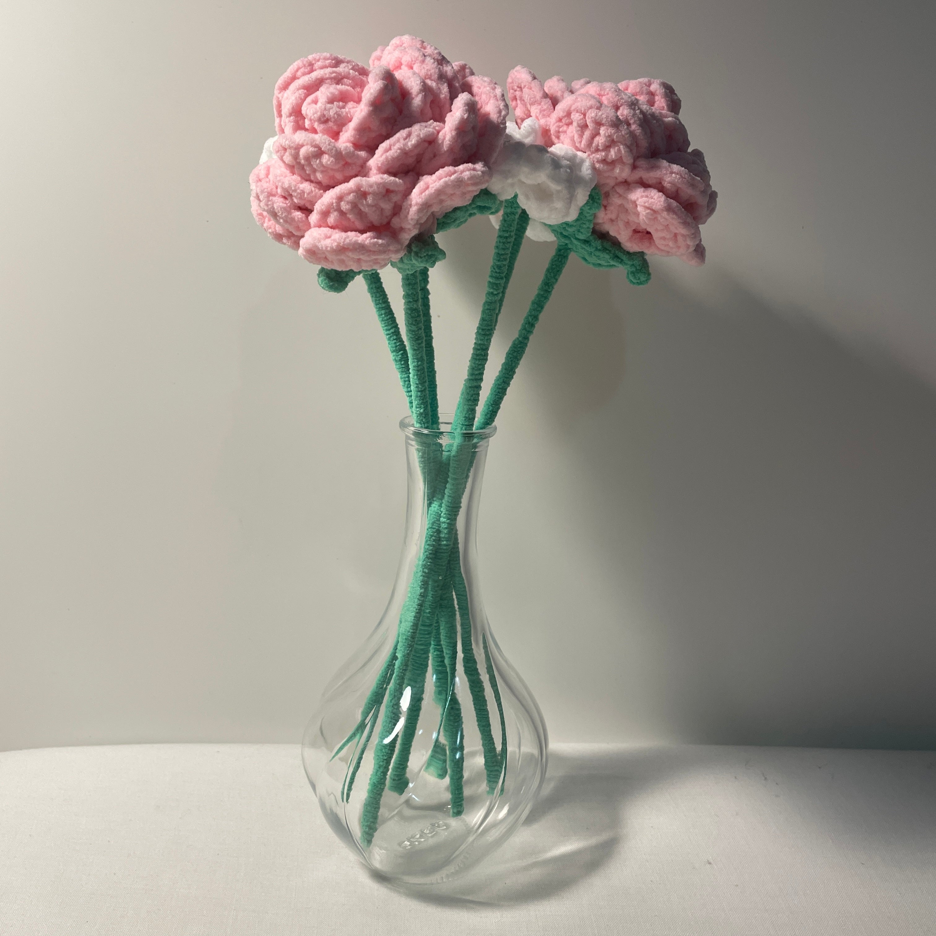 Boeket Roze Rozen & Madeliefjes