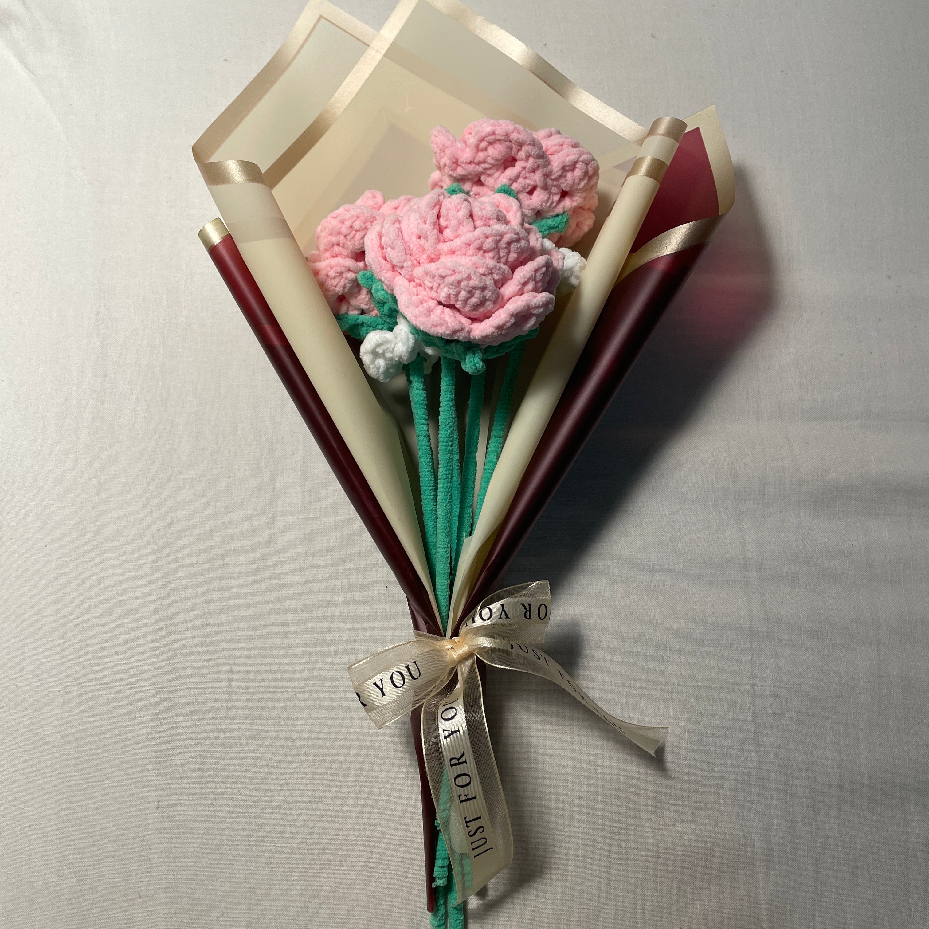 Boeket Roze Rozen & Madeliefjes